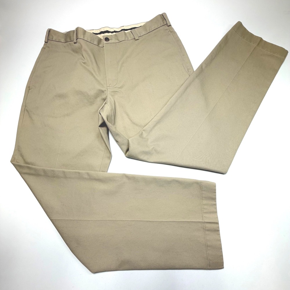 Brooks Brothers‎ Clark Khaki Pants W36 L30 Advantage Chino Tan Mens